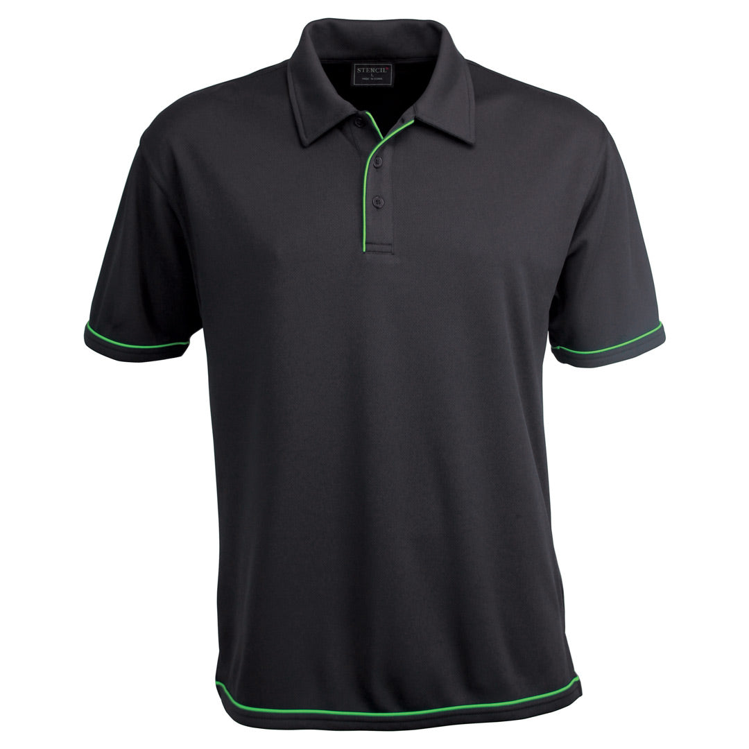 The Cool Dry Polo | Mens | Charcoal/Lime