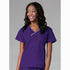 House of Uniforms The Core Contrast Wrap Scrub Top | Ladies | Plus Maevn Purple