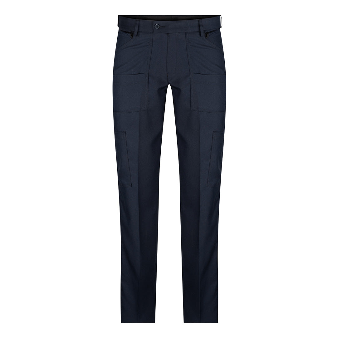 House of Uniforms The Straight Leg Multi Pocket Pant | Poly Viscose | Mens LSJ Collection Navy