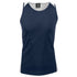 House of Uniforms The Premier Singlet | Mens Aussie Pacific Navy/White