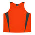 House of Uniforms The Eureka Singlet | Mens Aussie Pacific Orange/Charcoal