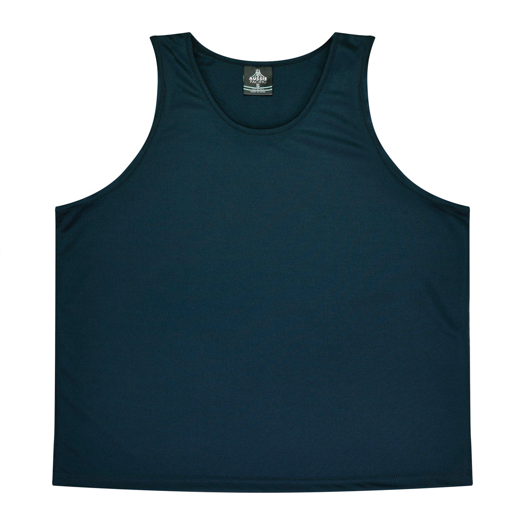 House of Uniforms The Botany Singlet | Mens Aussie Pacific Navy