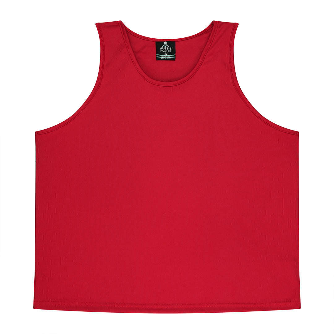 House of Uniforms The Botany Singlet | Mens Aussie Pacific Red