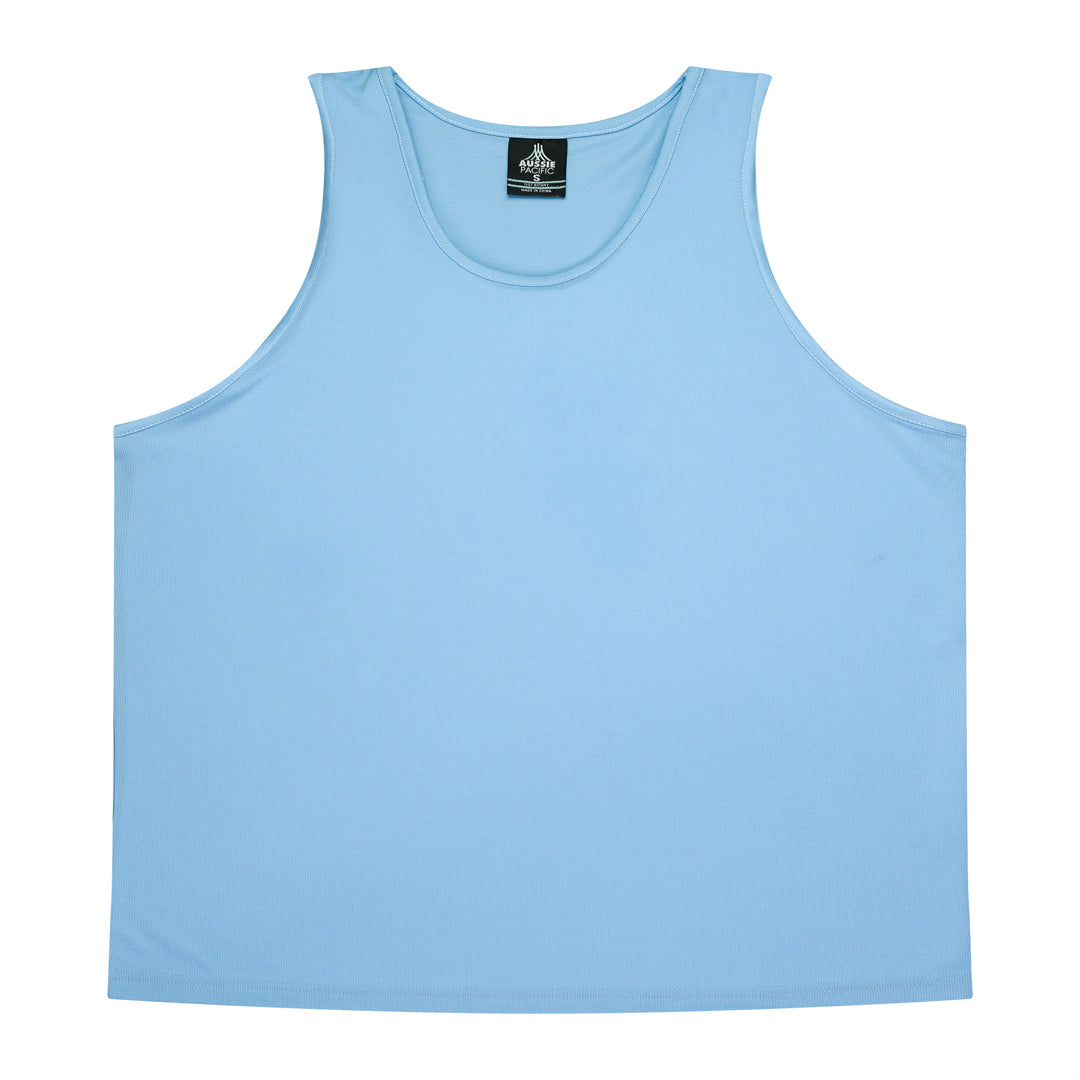 House of Uniforms The Botany Singlet | Mens Aussie Pacific Sky