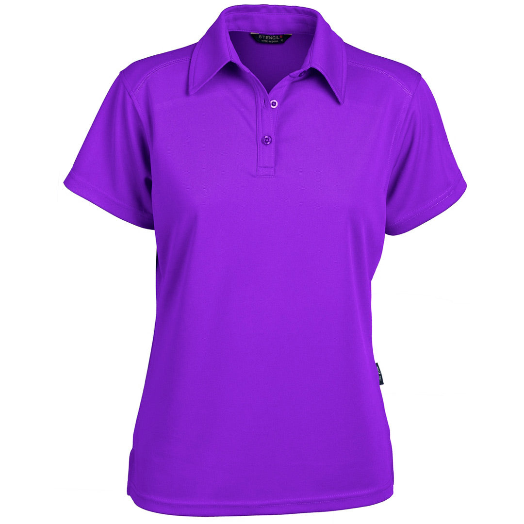 House of Uniforms The Glacier Polo | Ladies | Short Sleeve Stencil Purple