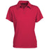 House of Uniforms The Glacier Polo | Ladies | Short Sleeve Stencil Red