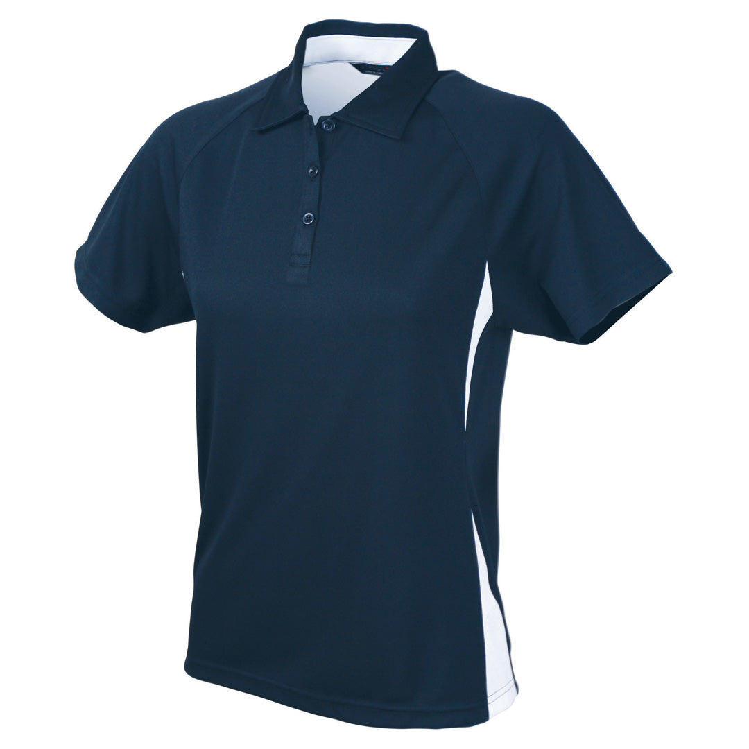 House of Uniforms The Arctic Polo | Ladies | Short Sleeve Stencil Navy