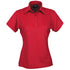 House of Uniforms The Silvertech Polo | Ladies | Short Sleeve Stencil Red/Silver