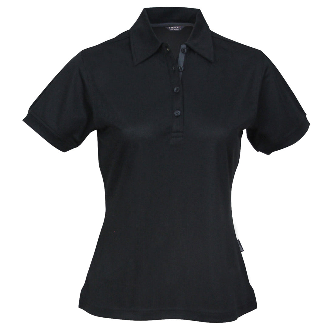 The Superdry Polo | Ladies | Black/Charcoal