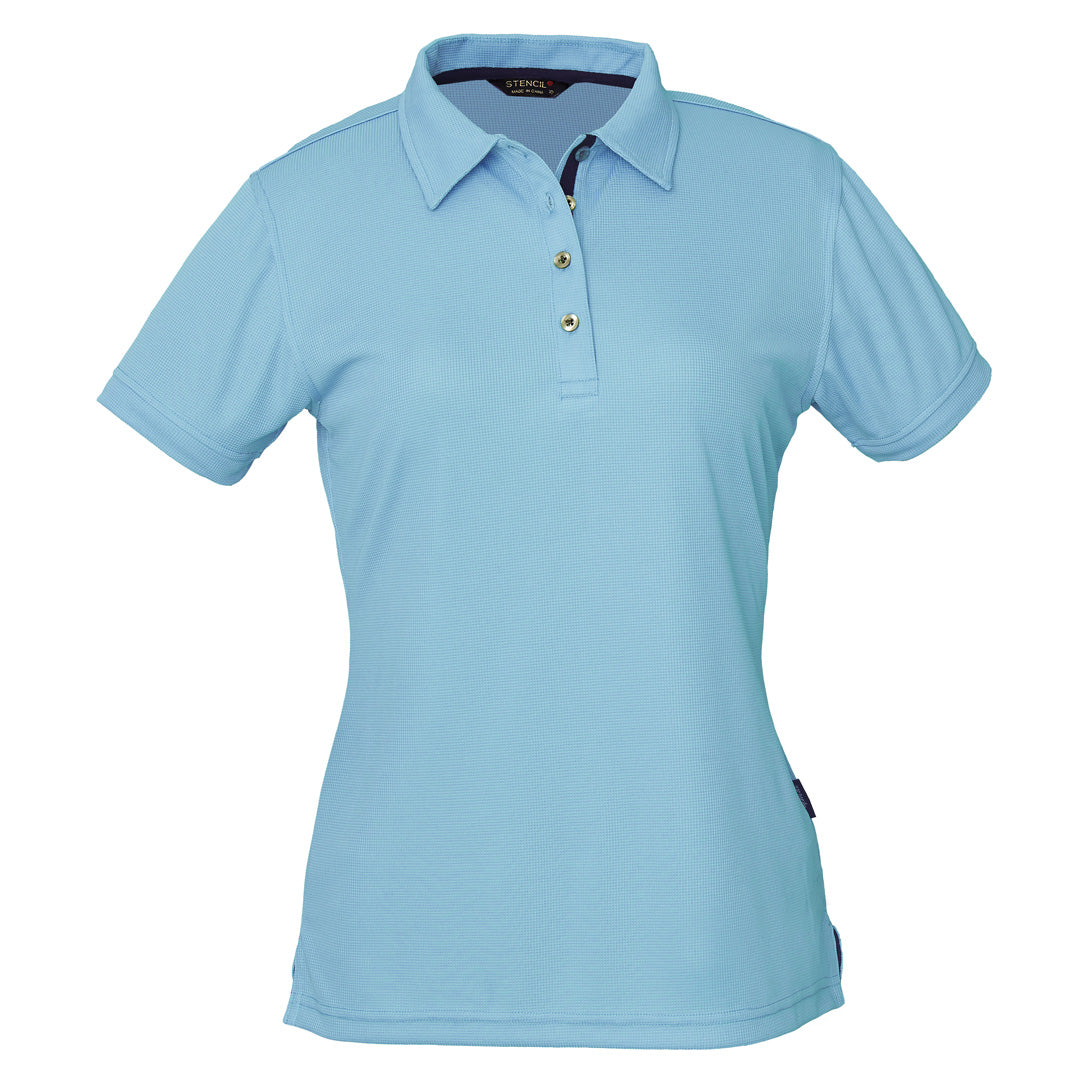 House of Uniforms The Superdry Polo | Ladies | Short Sleeve Stencil Nordic Blue/Navy