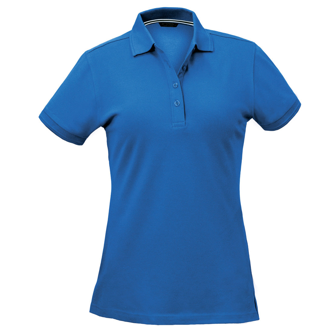 House of Uniforms The Oceanic Polo | Ladies | Short Sleeve Stencil Harbour Blue