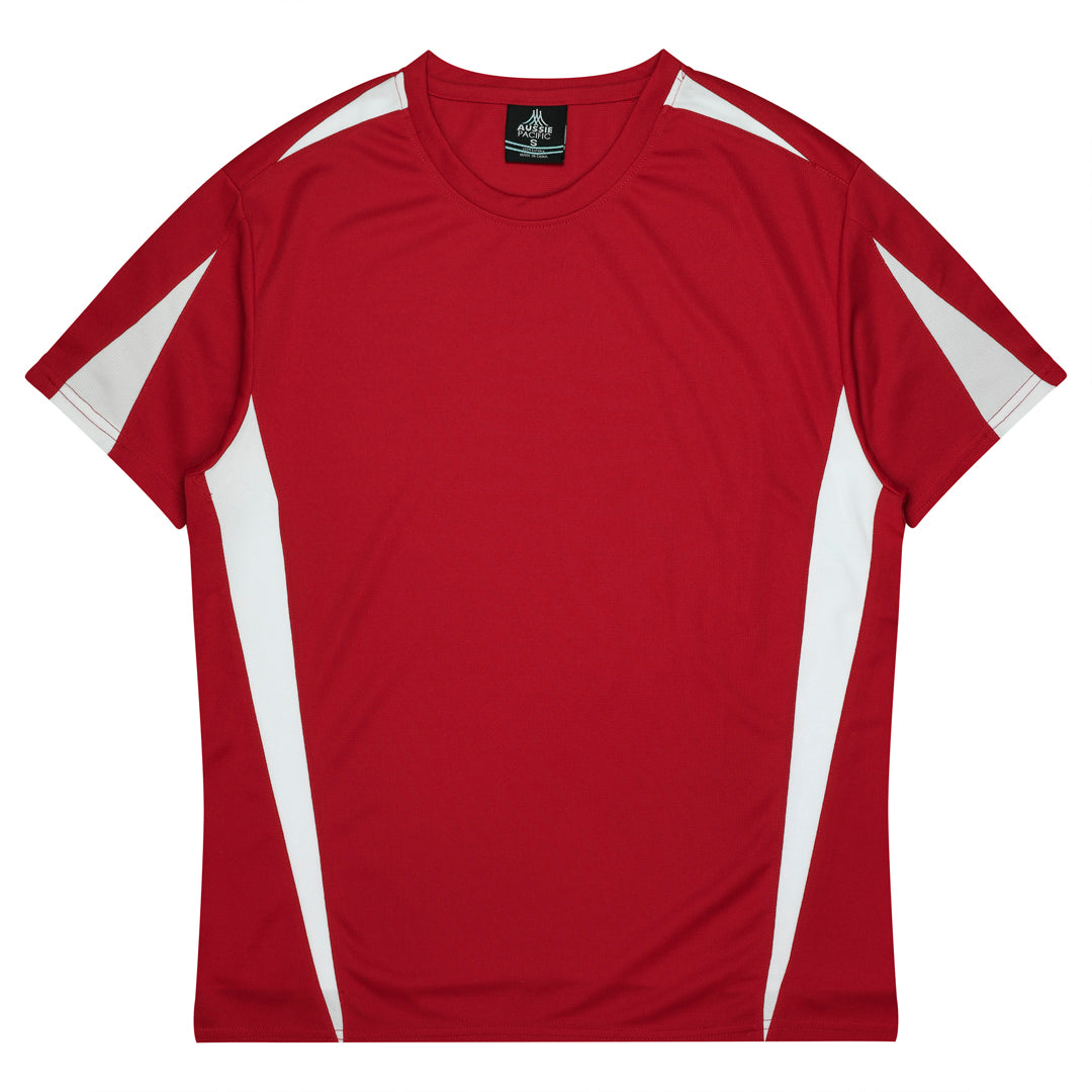 House of Uniforms The Eureka Tee Shirt | Mens Aussie Pacific Red/White