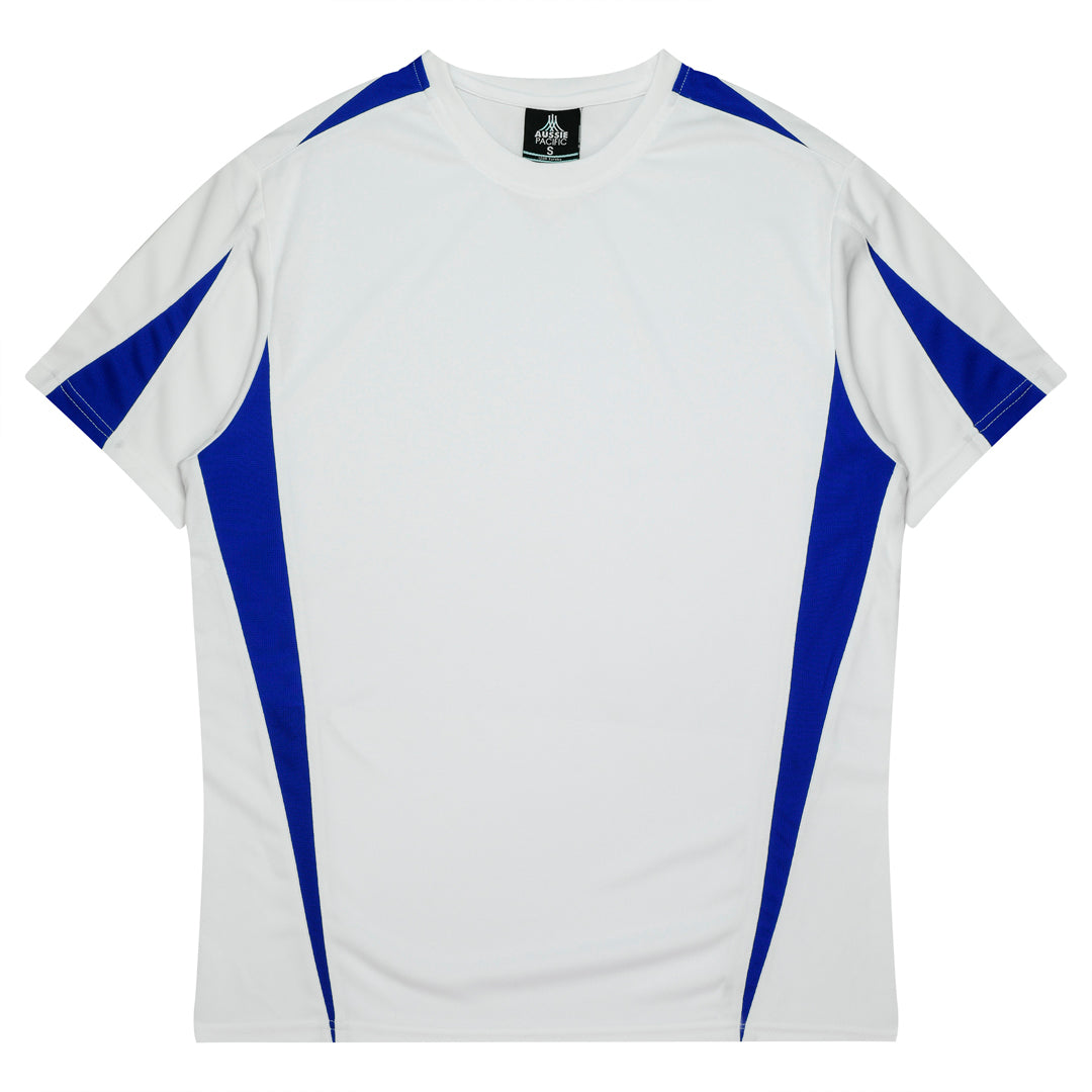 House of Uniforms The Eureka Tee Shirt | Mens Aussie Pacific White/Royal