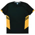 House of Uniforms The Tasman Tee | Mens | Short Sleeve | Black Base Aussie Pacific Black/Gold