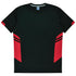 House of Uniforms The Tasman Tee | Mens | Short Sleeve | Black Base Aussie Pacific Black/Red
