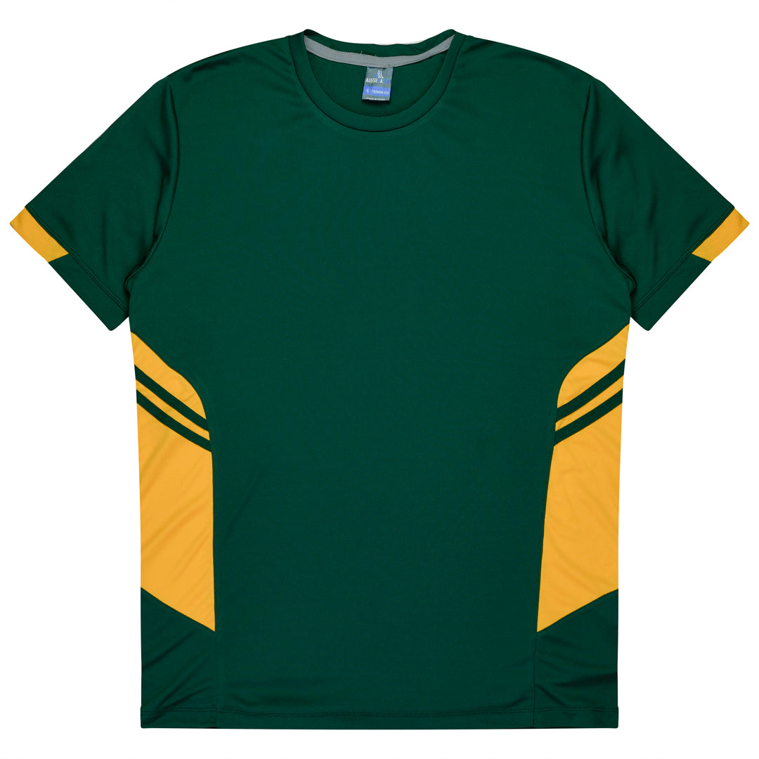 House of Uniforms The Tasman Tee | Mens | Short Sleeve | Mixed Base Aussie Pacific Bottle/Gold