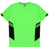 House of Uniforms The Tasman Tee | Mens | Short Sleeve | Neon Base Aussie Pacific Neon Green/Black