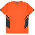 House of Uniforms The Tasman Tee | Mens | Short Sleeve | Neon Base Aussie Pacific Neon Orange/Slate