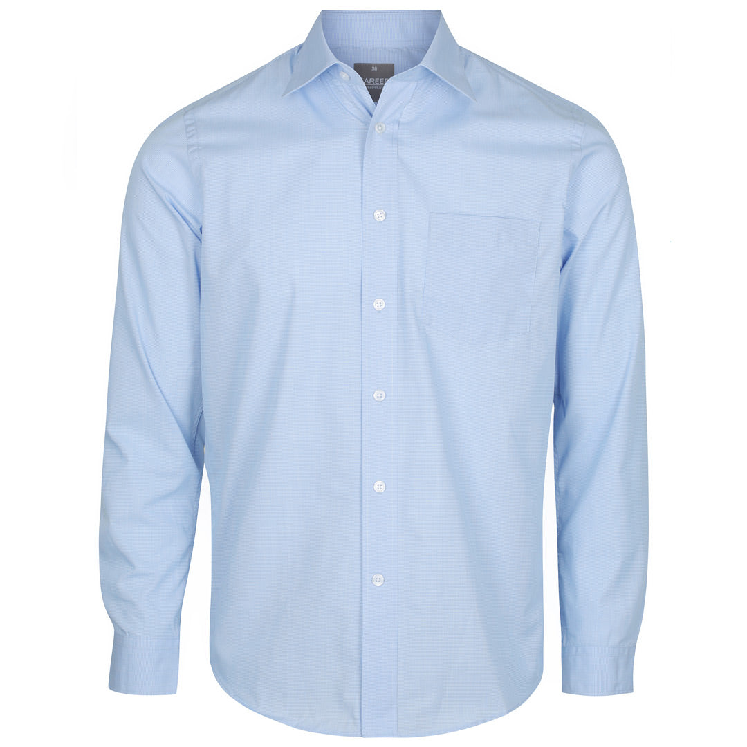 House of Uniforms The Windsor Shirt | Mens | Long Sleeve Gloweave Sky