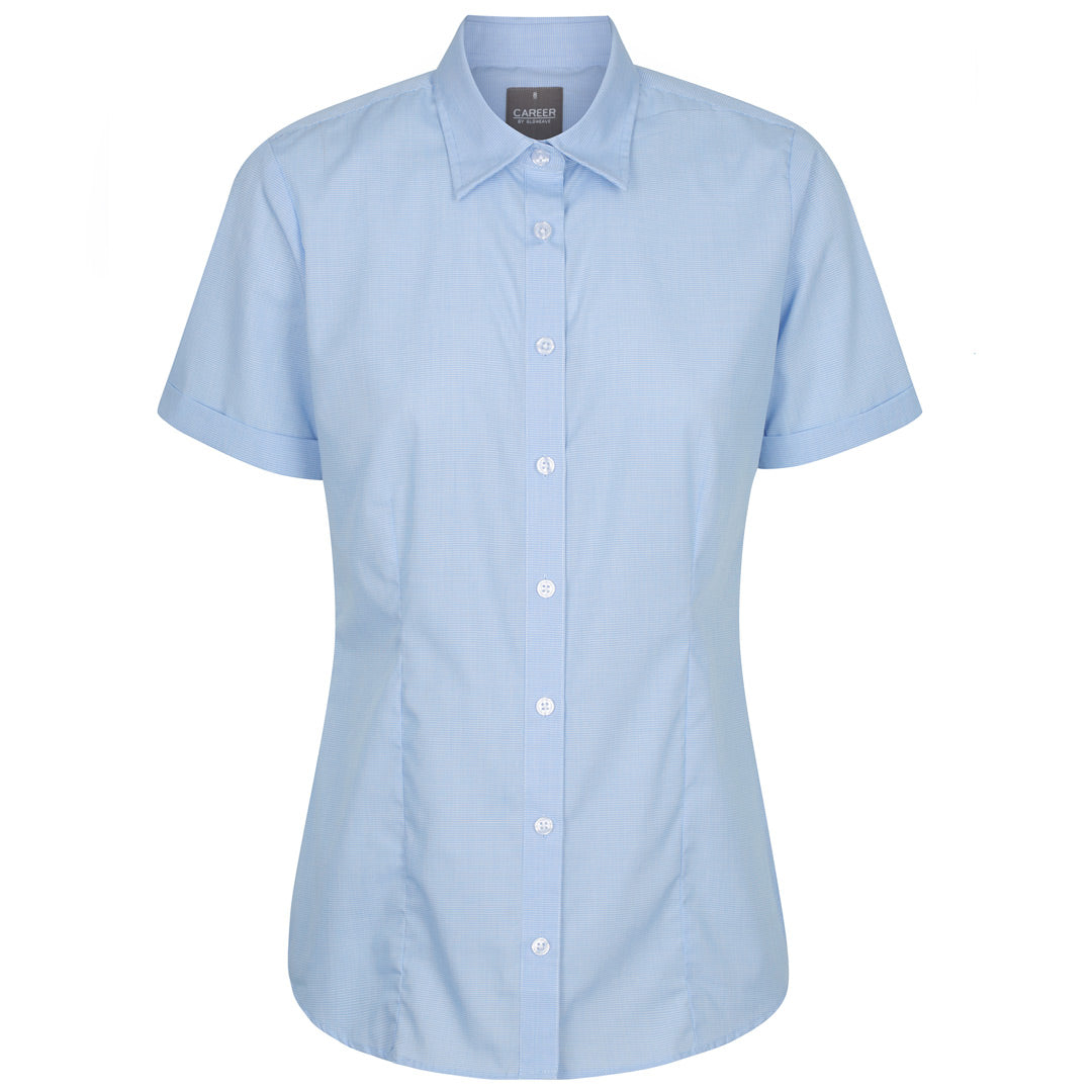 House of Uniforms The Windsor Shirt | Ladies | Short Sleeve Gloweave Sky