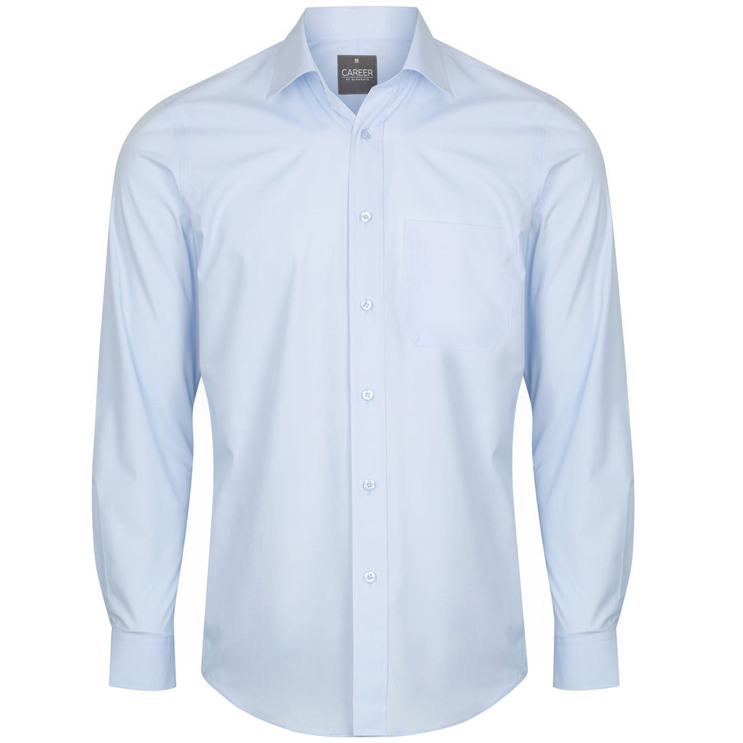 House of Uniforms The Nicholson Shirt | Mens | Long Sleeve Gloweave Sky
