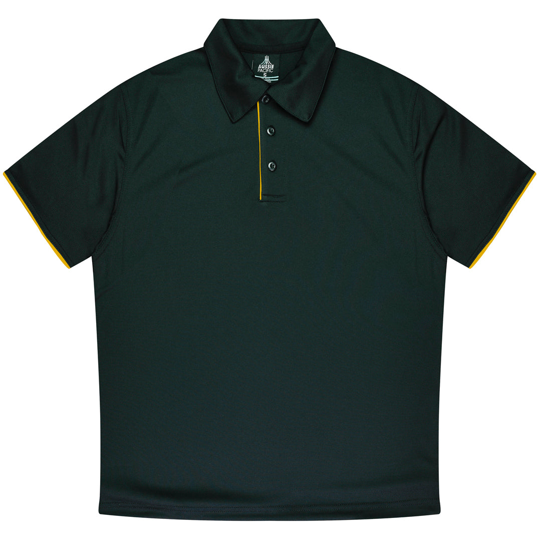 House of Uniforms The Yarra Polo | Mens Aussie Pacific Black/Gold