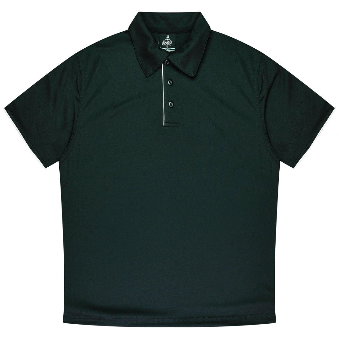 House of Uniforms The Yarra Polo | Mens Aussie Pacific Black/White
