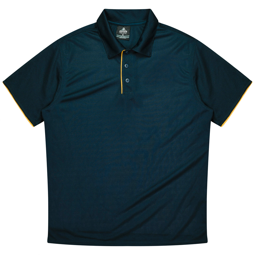 House of Uniforms The Yarra Polo | Mens Aussie Pacific Navy/Gold