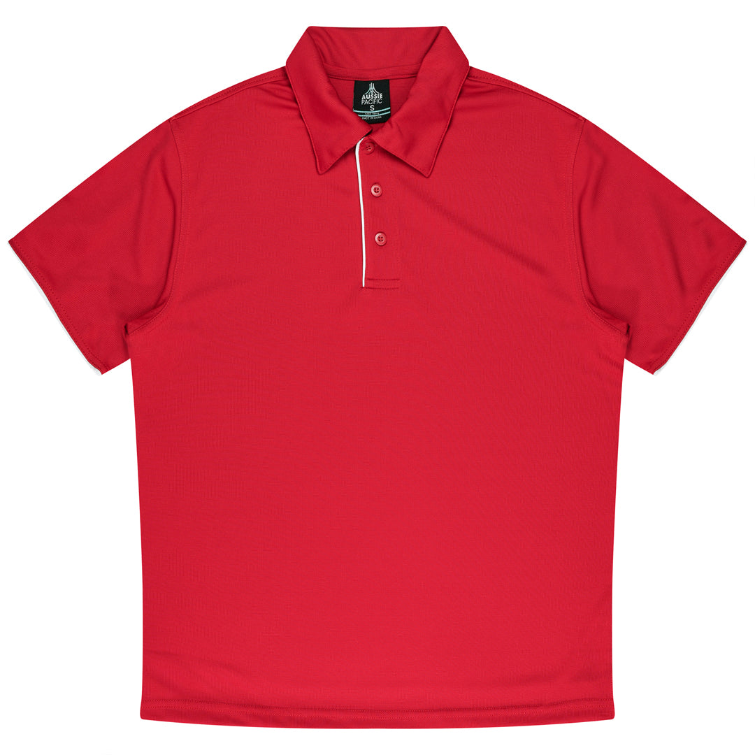 House of Uniforms The Yarra Polo | Mens Aussie Pacific Red/White