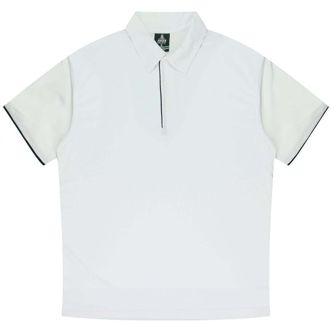 House of Uniforms The Yarra Polo | Mens Aussie Pacific White/Navy