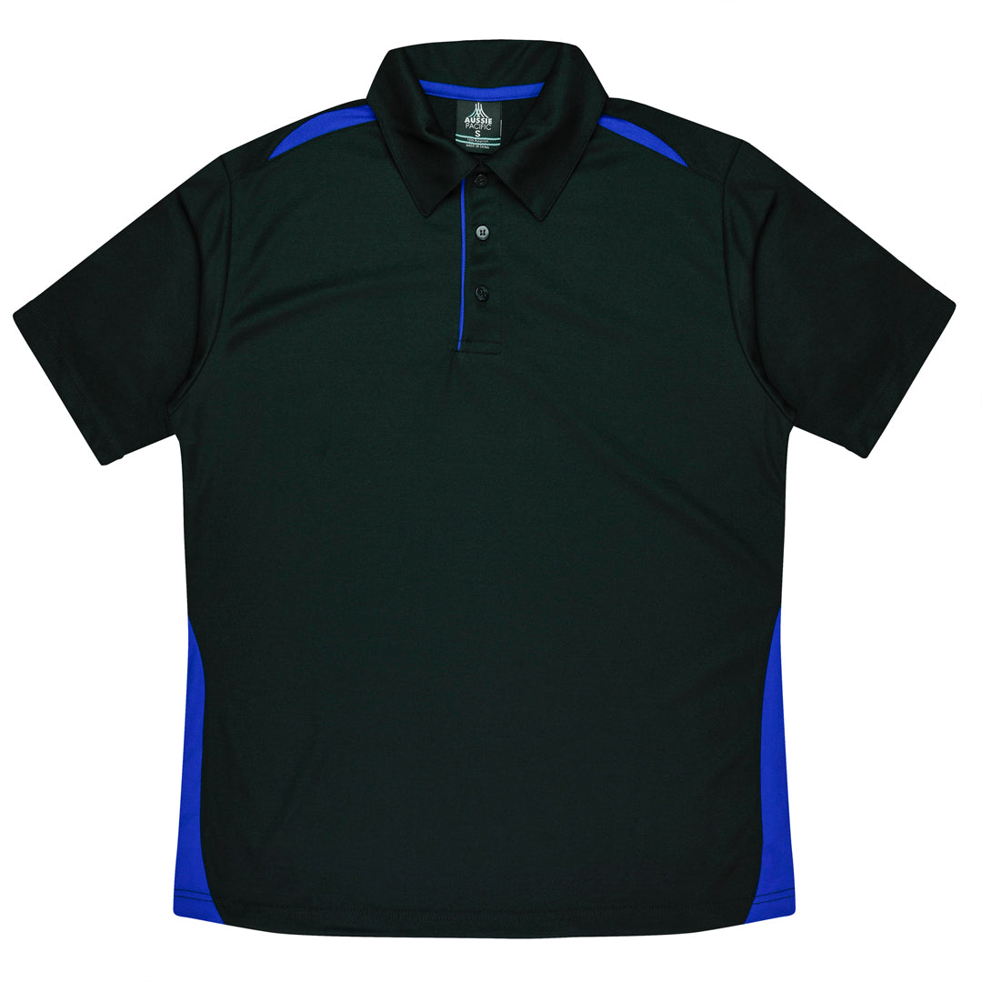 House of Uniforms The Paterson Polo Shirt | Mens Aussie Pacific Black/Royal