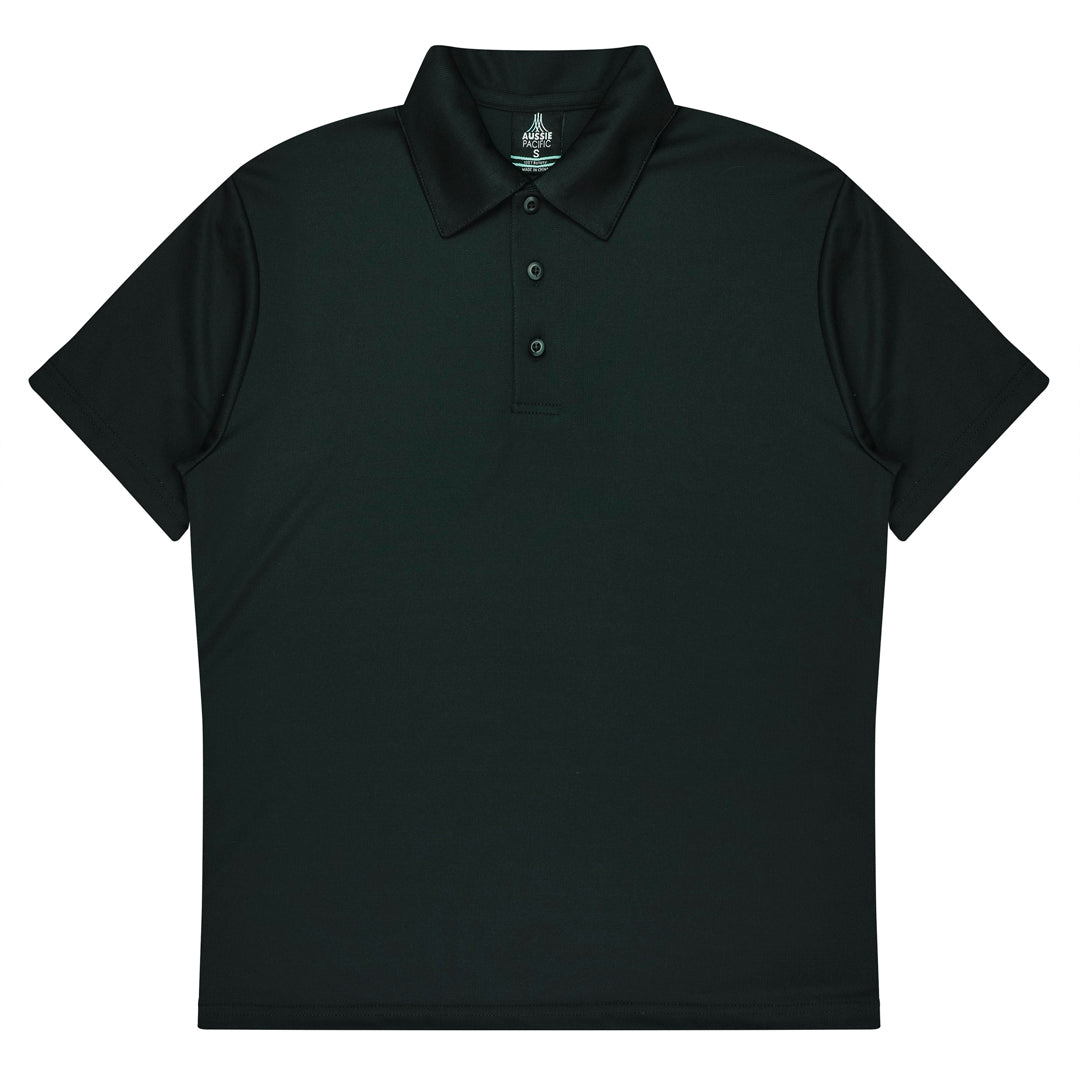 House of Uniforms The Botany Polo | Mens | Short Sleeve Aussie Pacific Black