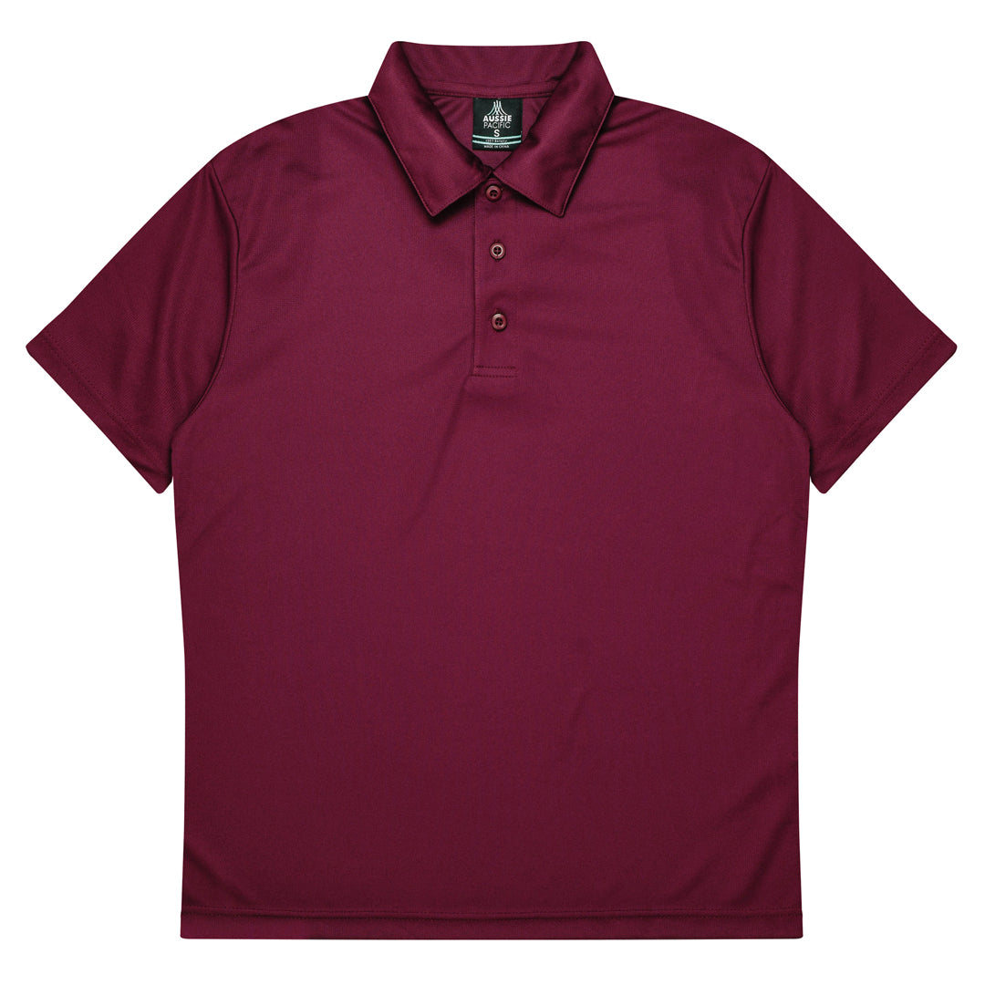 House of Uniforms The Botany Polo | Mens | Short Sleeve Aussie Pacific Maroon
