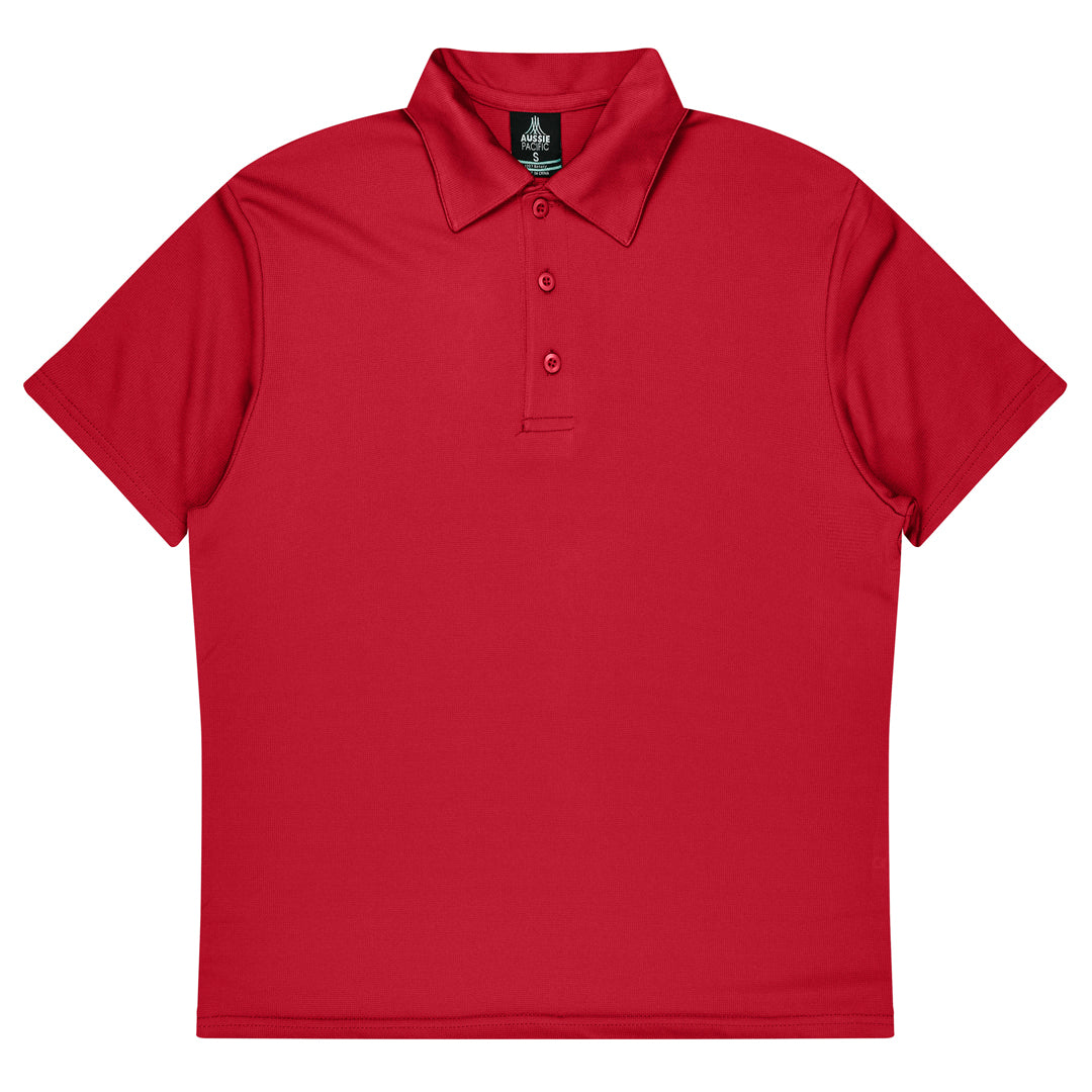 House of Uniforms The Botany Polo | Mens | Short Sleeve Aussie Pacific Red
