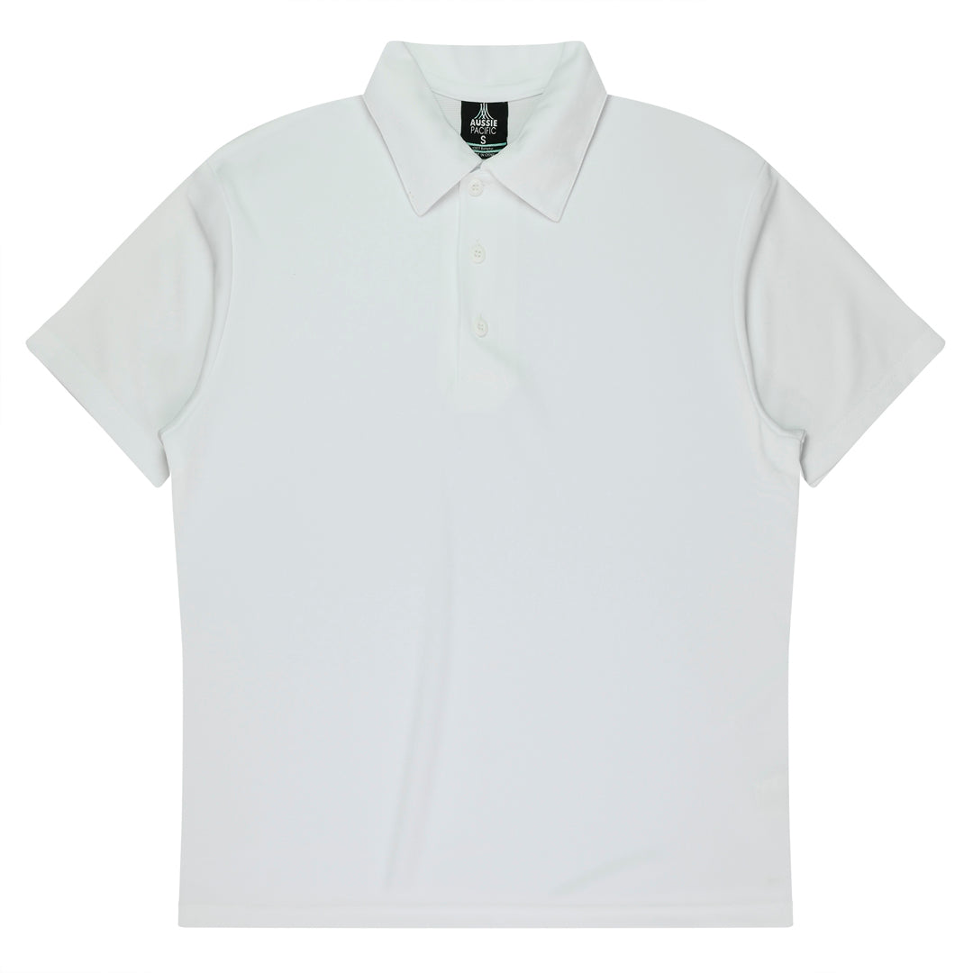 House of Uniforms The Botany Polo | Mens | Short Sleeve Aussie Pacific White