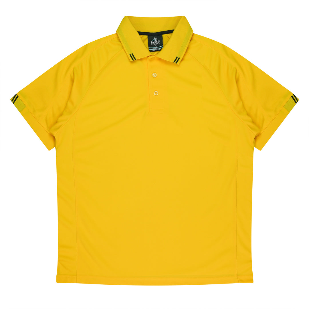 House of Uniforms The Flinders Polo | Mens | Short Sleeve Aussie Pacific Canary/Black