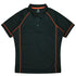 House of Uniforms The Endeavour Polo | Mens | Short Sleeve | Plus Aussie Pacific Black/Fluro Orange