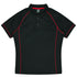 House of Uniforms The Endeavour Polo | Mens | Short Sleeve Aussie Pacific Black/Red