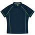 House of Uniforms The Endeavour Polo | Mens | Short Sleeve | Plus Aussie Pacific Navy/Fluro Green