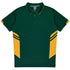 House of Uniforms The Tasman Polo | Mens | Short Sleeve | Mixed Base Aussie Pacific Bottle/Gold