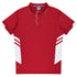 House of Uniforms The Tasman Polo | Mens | Short Sleeve | Mixed Base Aussie Pacific Red/White