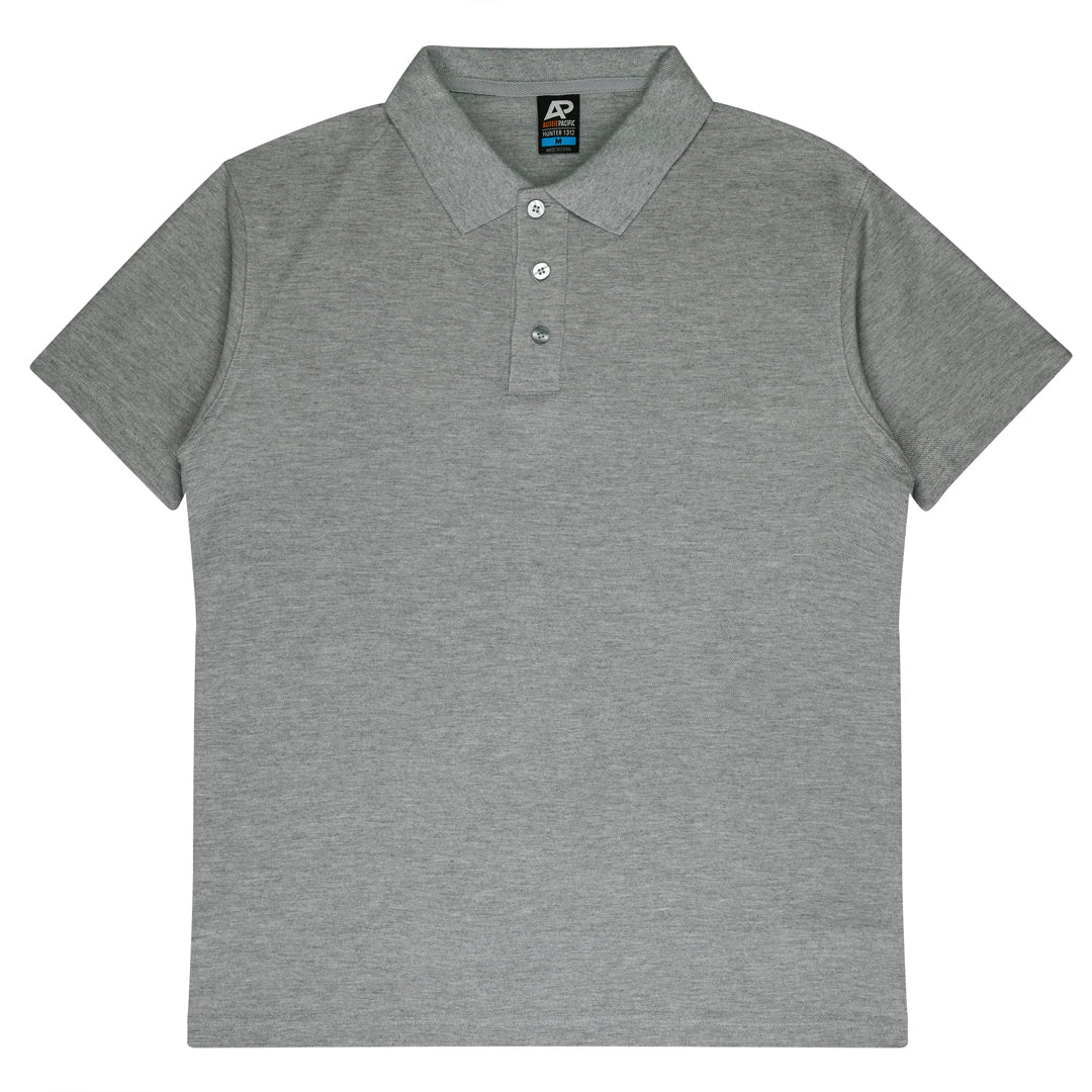 House of Uniforms The Hunter Polo | Mens | Short Sleeve Aussie Pacific Grey Marle