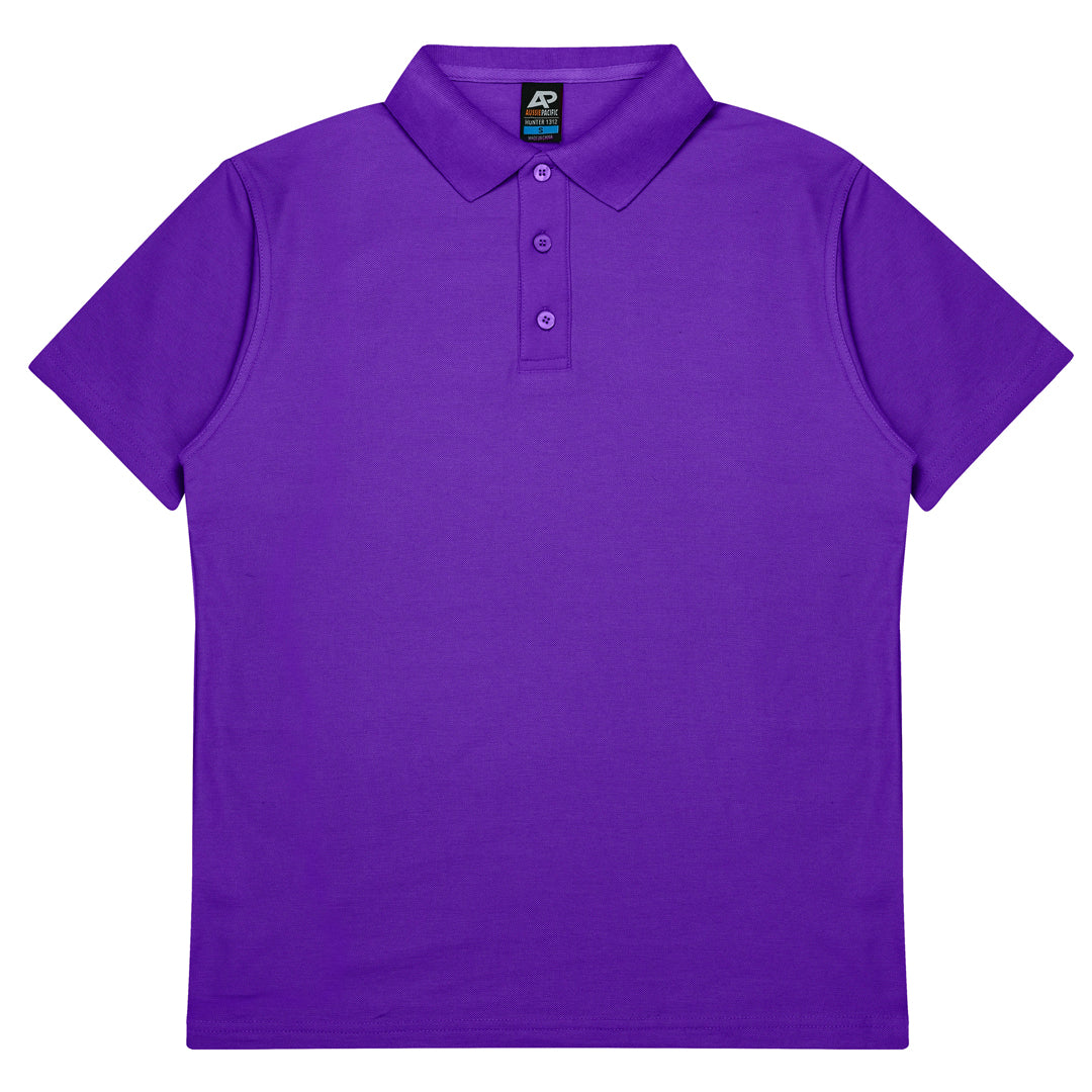 House of Uniforms The Hunter Polo | Mens | Short Sleeve | Plus Aussie Pacific Purple