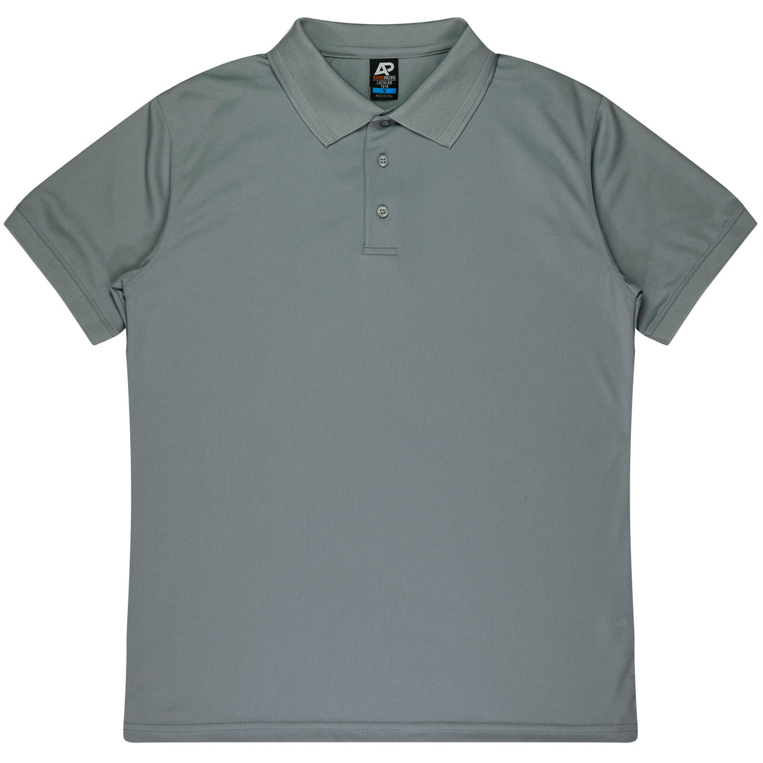 House of Uniforms The Lachlan Polo | Mens | Short Sleeve Aussie Pacific Silver