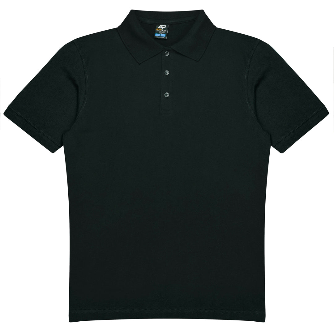 House of Uniforms The Claremont Polo | Mens | Short Sleeve Aussie Pacific Black