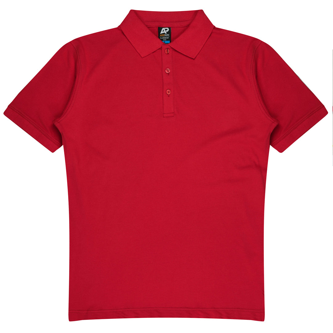 House of Uniforms The Claremont Polo | Mens | Short Sleeve Aussie Pacific Red