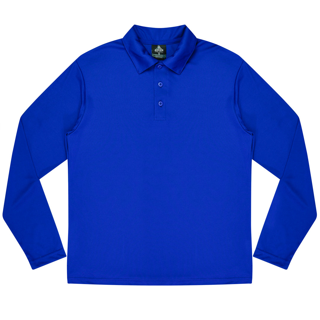 House of Uniforms The Botany Polo | Mens | Long Sleeve Aussie Pacific Royal