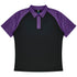House of Uniforms The Manly Beach Polo | Mens | Short Sleeve Aussie Pacific Black/Purple