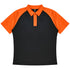 House of Uniforms The Manly Beach Polo | Mens | Plus | Short Sleeve Aussie Pacific Black/Orange