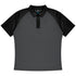 House of Uniforms The Manly Beach Polo | Mens | Short Sleeve Aussie Pacific Charcoal/Black